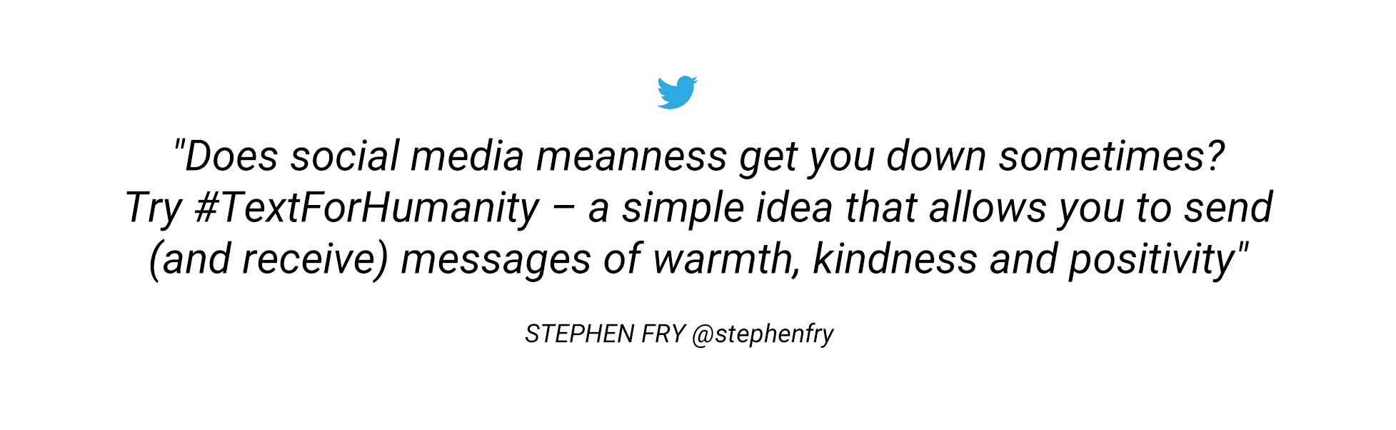 Text for Humanity - Stephen Fry 